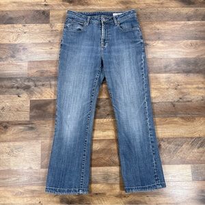 Chicos Womens Jeans 0 Short Blue Marquis Straight Leg Denim Pants